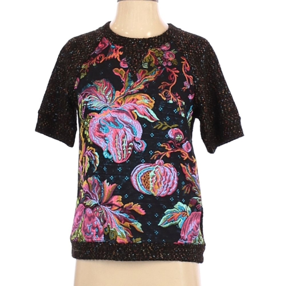 James Coviello Colorful Shortsleeve Sweater